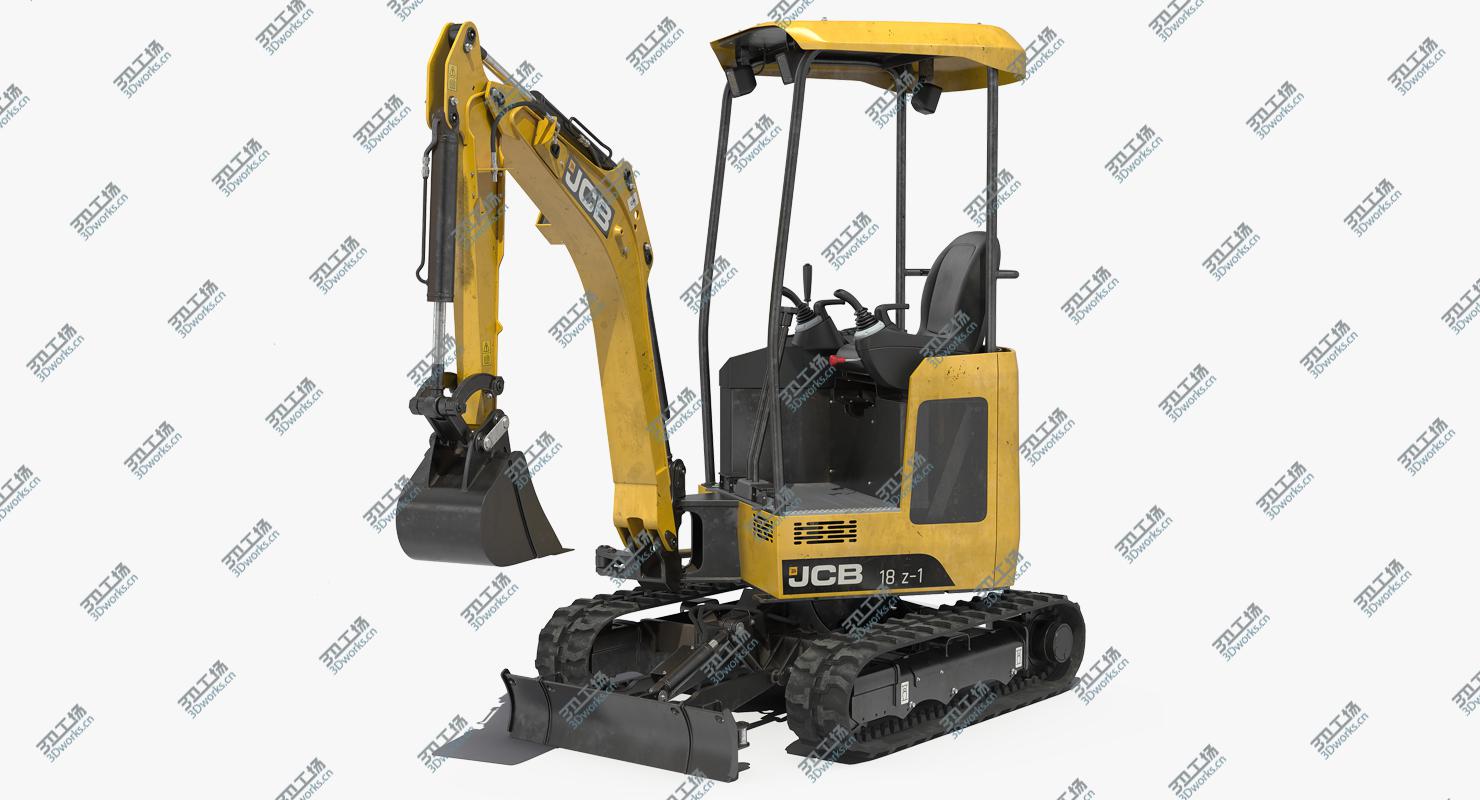 images/goods_img/202105071/Mini Tracked Excavator JCB Dirty Rigged 3D model/2.jpg
